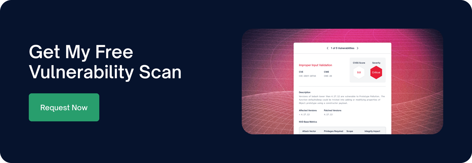 FOSS Vulnerability Scan Banner