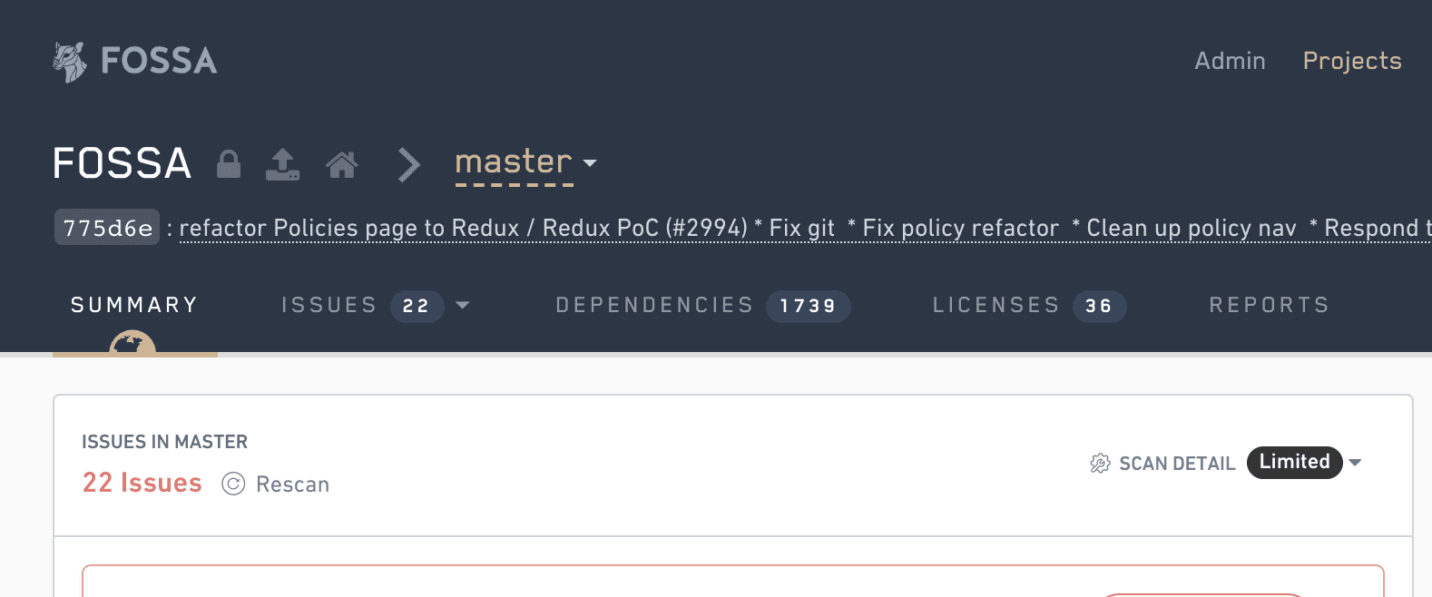 FOSSA Open Source Issue Resolution